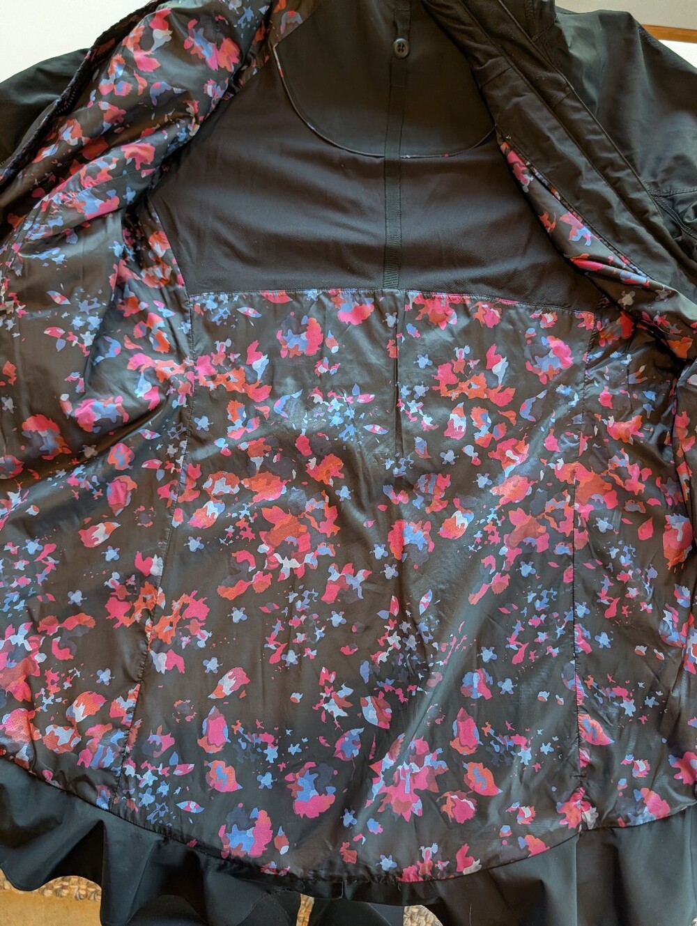 Lululemon Four The Helluvit Jacket Black/Dandy Digie Multi 8 Rain Shell Only - Picture 3 of 12